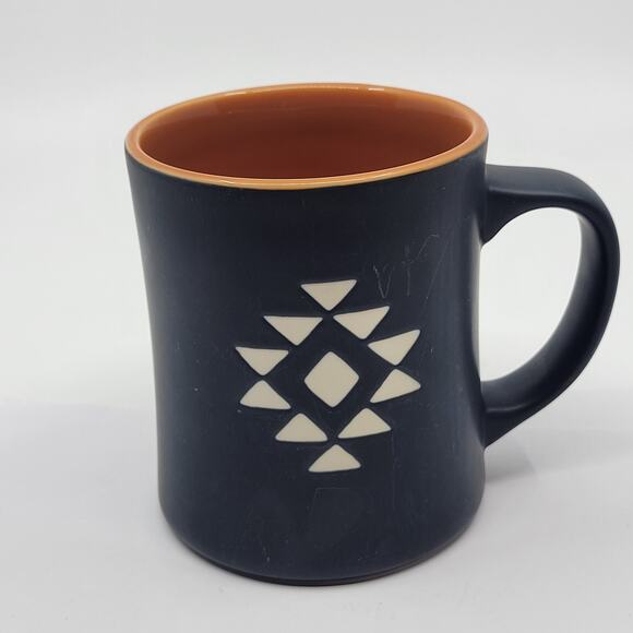 Starbucks 2012 Coffee Tea Mug Guatemala Antigua Aztec Etched Black 16oz - Picture 1 of 6